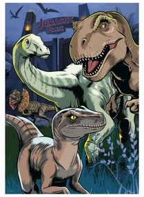 JURSKÝ SVET 100 XL neónové puzzle