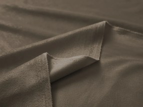 Biante Zamatový oválny obrus SV-031 Hnedá khaki 100x140 cm
