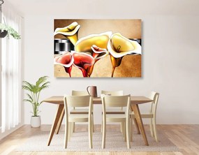 Obraz luxusné kvety kaly