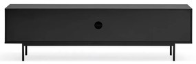 Čierny TV stolík 180x52 cm Sierra – Teulat