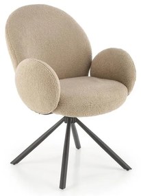 Jedálenská stolička KIVA, 1 ks, hnedá