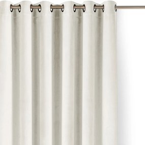 Krémový zamatový dimout záves 265x250 cm Velto – Filumi