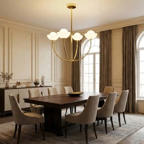 Toolight Toolight, stropné svietidlo 4xG9 APP1200-CP, zlatá-biela, OSW-04590