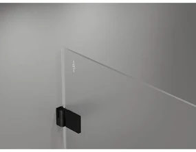 Mexen Lunar-B L výklopný sprchový kút ľavý 90 x 70 cm, číre sklo, čierna matná, 832L-090-070-70-00-L