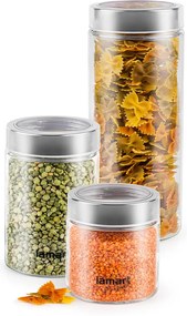 Set 3 okrúhlych dóz LAMART CAN LT6010