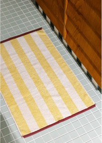 Žltá textilná kúpeľňová predložka 50x80 cm Gobo – noo.ma