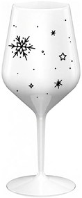 ZIMĚNKA - biely nerozbitný pohár na víno 470 ml
