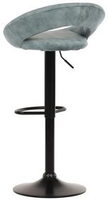 Autronic BONTEC Barová stolička, modrá, látka, AUB-822 BLUE4 Farba: Modrá