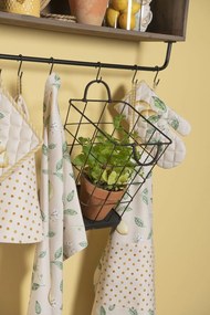 Bavlněná podložka pod hrnec s motivem citrónů Lemons & Leafs - 20*20 cm