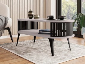 Konferenčný stolík Mozimo, Farba: čierna/dub craft zlatý
