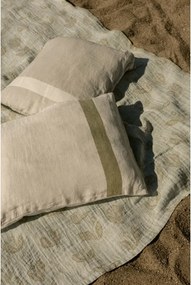 Ľanová deka / obrus Kesäkukka 145x180, jade-olivová