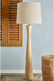 Béžová stojacia lampa s textilným tienidlom (výška 130 cm) Leonor – Bloomingville
