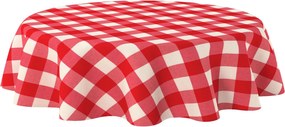 Obrus okrúhly farba produktu červená látka vzorované