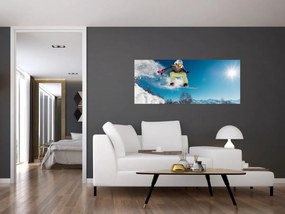 Obraz - Snowboardista (120x50 cm)