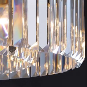 Toolight Toolight, krištáľové závesné svietidlo 8xE14, APP1531-8CP4, zlatá, OSW-06165