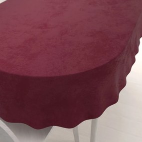 Biante Zamatový oválny obrus Velvet Prémium SVP-010 Tmavo vínový 120x200 cm