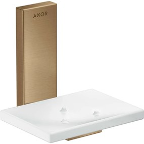 AXOR Universal Rectangular miska na mydlo s držiakom, kartáčovaný bronz, 42605140