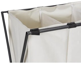 WENKO 71298800 - Kôš na prádlo TRIO 69x76 cm krémová/čierna