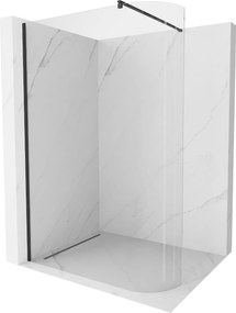 Mexen Kioto, zaoblená sprchová zástena 140 x 200 cm, 8mm číre sklo, čierny profil, 800-140-101-70-06