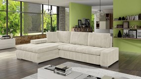 Rohová sedacia súprava Hesron  (vanilková). Vlastná spoľahlivá doprava až k Vám domov. 1122243