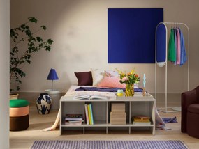 Broste Bavlnený prehoz Linda Baja Blue 130 x 180 cm
