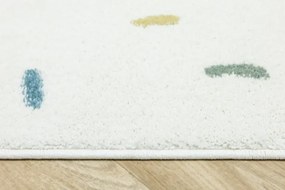 Koberec LIMA M039A krémový / modrý polkruh