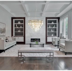 MAXLIGHT P0424 - Luster na lanku MONACO 15xG9/40W/230V pr. 60 cm zlatá