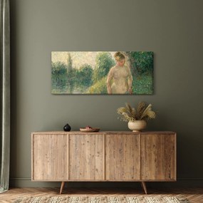 Obraz - Camille Pissarro, The Bather, reprodukcia (120x50 cm)