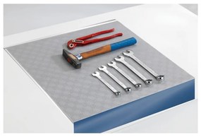 Sivá protišmyková podložka do zásuvky Wenko Anti Slip Mat 500, 150 x 50 cm