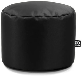 Čierny detský sedací vak z imitácie kože Dot M – So Soft?