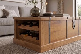 Dizajnový konferenčný stolík Winebar Honey 100 cm mango