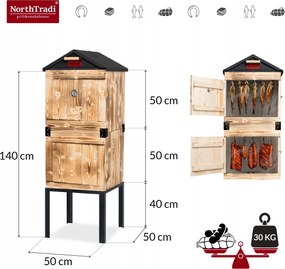 TRENDIE Udiareň XXL drevená s kovovou strechou