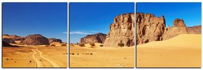 Obraz na plátne - Cesta v púšti - panoráma 5129B (120x40 cm)