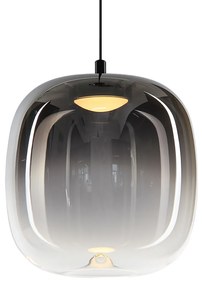 Závesné svietidlo Vaso, 1x grafitové sklenené tienidlo, (fi 15cm), b