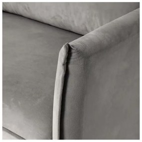 Sivá zamatová pohovka 203 cm Juli – Ropez