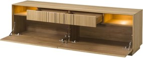 TV stolek s LED osvětlením Join 180 cm dub přírodní