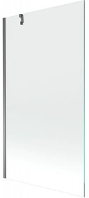Mexen Next, 1-krídlová vaňová zástena 100 x 150 cm, 6mm číre sklo, grafitová, 895-100-000-00-00-95