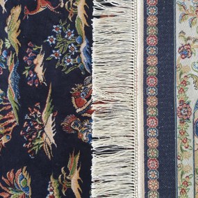 DY Hodvábny exkluzívny koberec Qum Silk 10 - modrá Rozmer: 200x300 cm