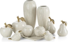 DEKORAČNÁ SOŠKA DARLA 11X11X16 CM KRÉMOVÁ ​