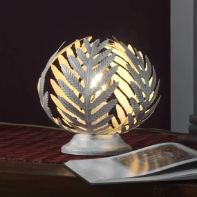 Stolná lampa Felce ako papradie, slonovina, 25 cm