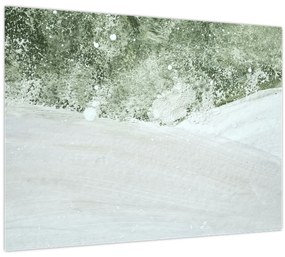Obraz - Abstrakcia štetcami (70x50 cm)