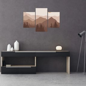 Obraz - Hnedé pohorie N⁰1 (90x60 cm)