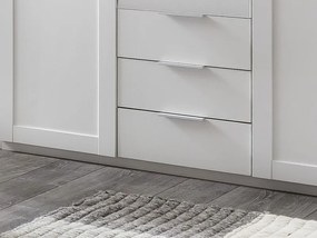 Šatníková skriňa Nadja, 135 cm, biela