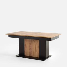 Jedálenský rozkladací stôl Venetto 160/410 cm dub Craft zlatý/čierny