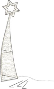 LED padajúca hviezda, veľká