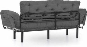 Třímístná rozkládací pohovka Nitta 185 cm šedá