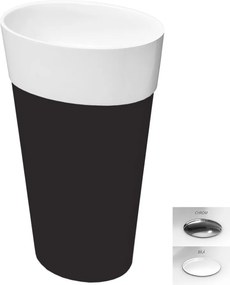 Besco Voľne stojace umývadlo z liateho mramoru Uniqa BW Matt UM VS 46,5x32,5x84 cm, sifón Click-Clack BESCO-Typ výpuste: Click-Clack, biela, BESCO-Ro…