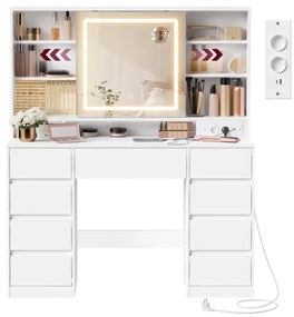 Toaletný stolík s LED zrkadlom RDT137W01