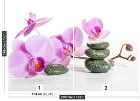 Fototapeta Vliesová Kúpele orchidea 104x70 cm