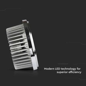 LED Podhľadové bodové svietidlo LED/20W/230V 6400K pr. 11 cm lesklý chróm